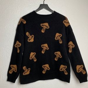 Mushroom Print Sweater